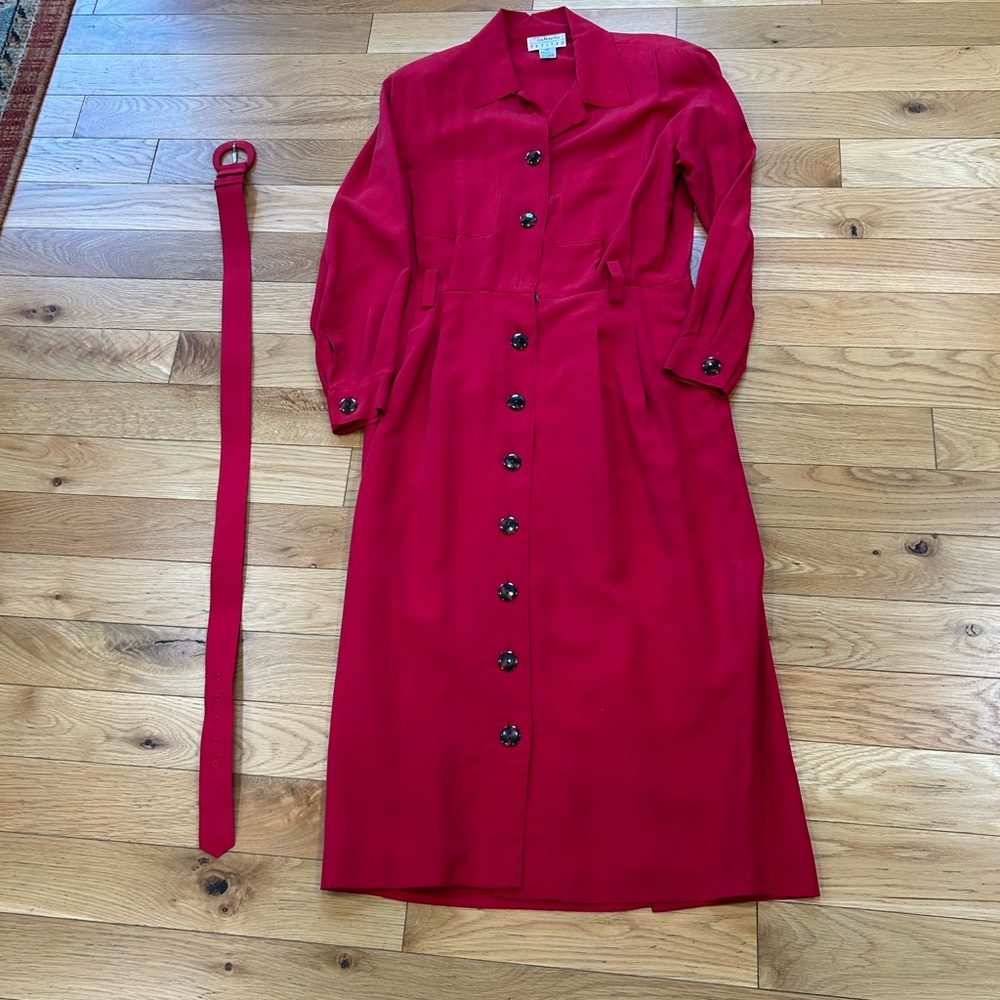 Vintage 100% Silk Dress